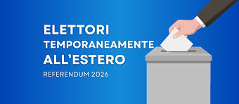 Referendum Costituzionale del 22 e 23 Marzo 2026 elettori temporaneamente all'estero per motivi di lavoro, studio o cure mediche